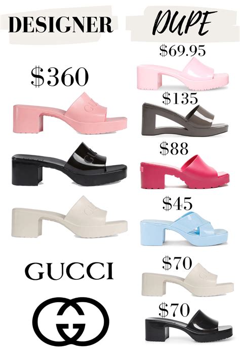 gucci rubber slide dupes.